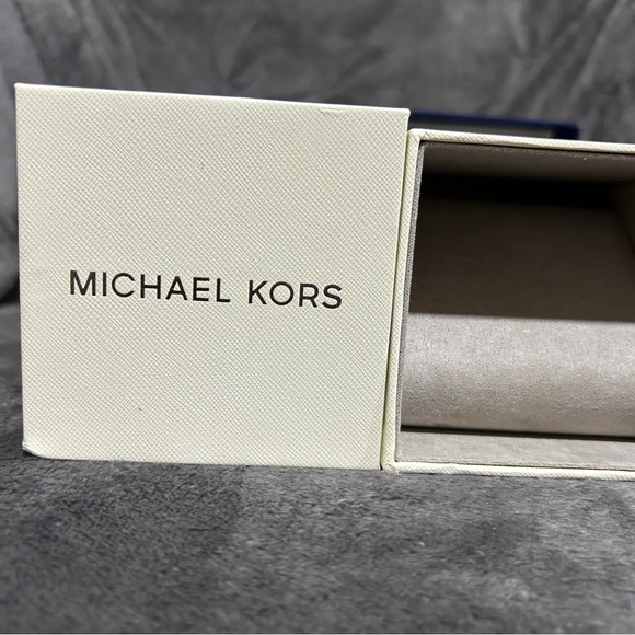 Authentic Michael Kors- womens- black leather band watch